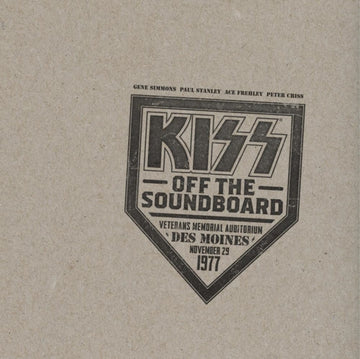 KISS | KISS OFF THE SOUNDBOARD: LIVE IN DES MOINES (2LP) | VINYL RECORD (LP)