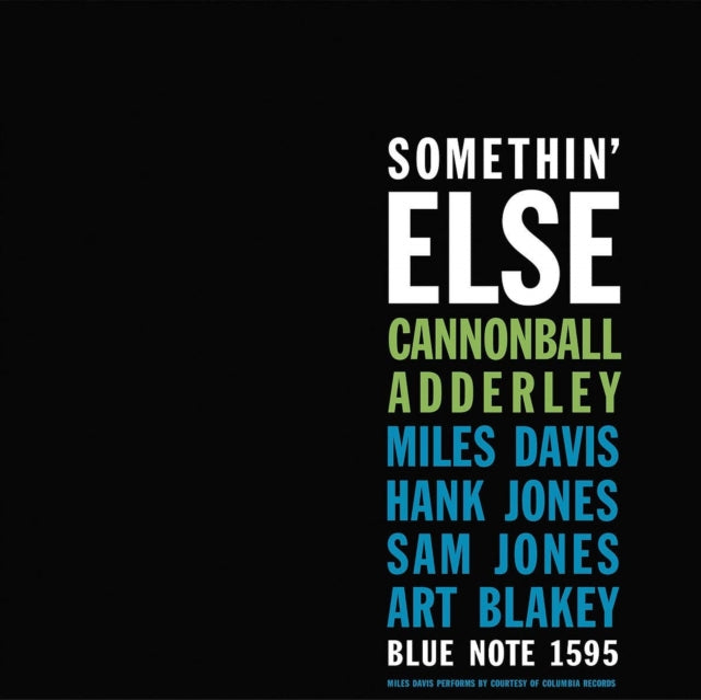 ADDERLEY, CANNONBALL | SOMETHIN' ELSE (BLUE NOTE CLASSIC VINYL EDITION) | VINYL RECORD (LP)