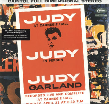 GARLAND, JUDY | JUDY AT CARNEGIE HALL | VINYL RECORD (LP)