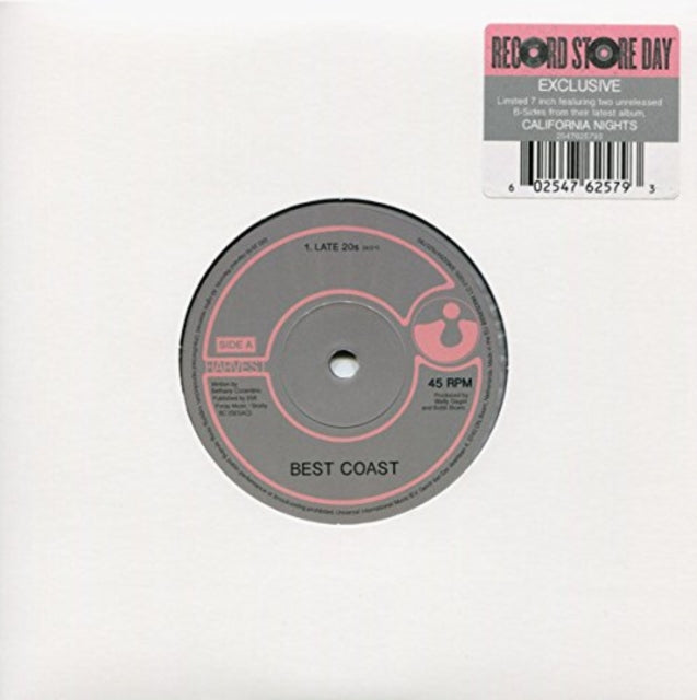 BEST COAST | LATE 20S / BIGGER MAN | 7IN VINYL