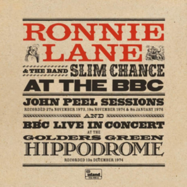 LANE, RONNIE & SLIM CHANCE | AT THE BBC (RSD 2019) | VINYL RECORD (LP)