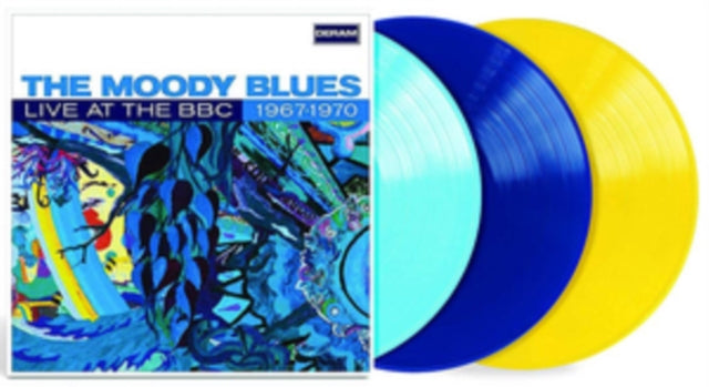 MOODY BLUES | LIVE AT THE BBC 1967-1970 (3LP/LIGHT BLUE/DARK BLUE/YELLOW VINYL/180G) | VINYL RECORD (LP)
