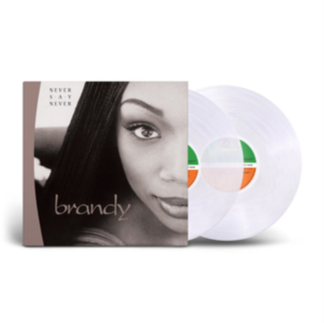 BRANDY | NEVER SAY NEVER (TRANSPARENT VINYL/2LP) | VINYL RECORD (LP)