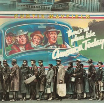MAYFIELD, CURTIS | THERE'S NO PLACE LIKE AMERICA (BLUE VINYL) | VINYL RECORD (LP)