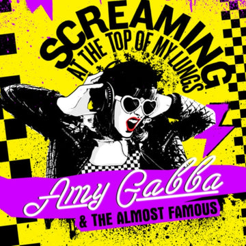 GABBA, AMY & THE ALMOST FAMOUS | SCREAMING AT THE TOP OF MY LUNGS (PINK VINYL/140G) | VINYL RECORD (LP)