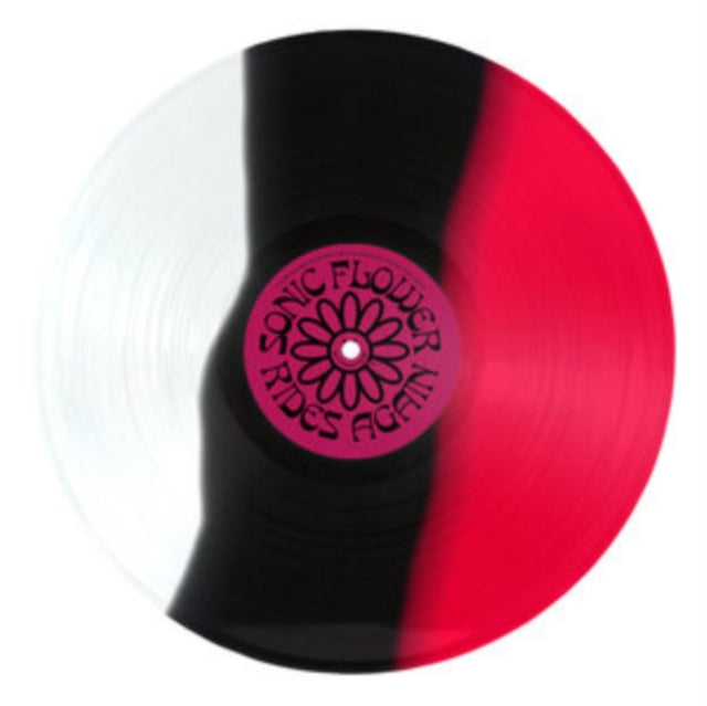 SONIC FLOWER | RIDES AGAIN (ALTERNATE COVER) (WHITE/BLACK/PINK STRIPED VINYL) | VINYL RECORD (LP)