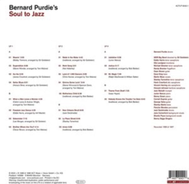 PURDIE, BERNARD | SOUL TO JAZZ | VINYL RECORD (LP)