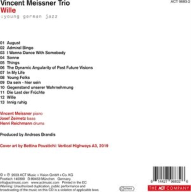 WILLE | VINCENT MEISSNER TRIO | VINYL RECORD (LP)