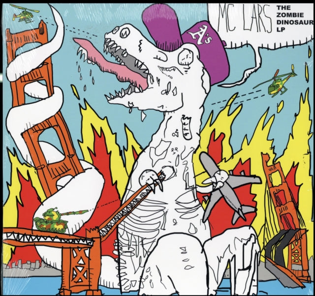 LARS, MC | ZOMBIE DINOSAUR (CLEAR BLUE VINYL) | VINYL RECORD (LP)