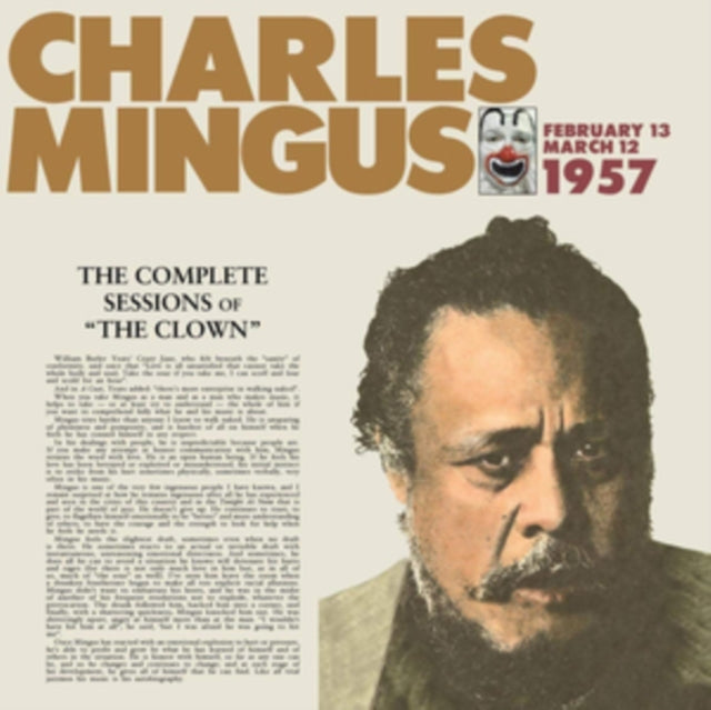MINGUS, CHARLES | COMPLETE SESSIONS OF THE CLOWN | VINYL RECORD (LP)