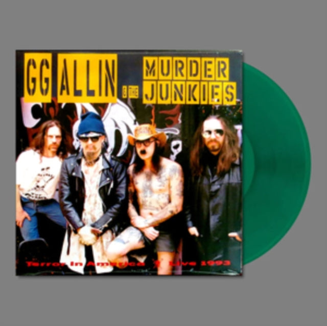 ALLIN, GG & THE MURDER JUNKIES | TERROR IN AMERICA (CLEAR GREEN VINYL) | VINYL RECORD (LP)