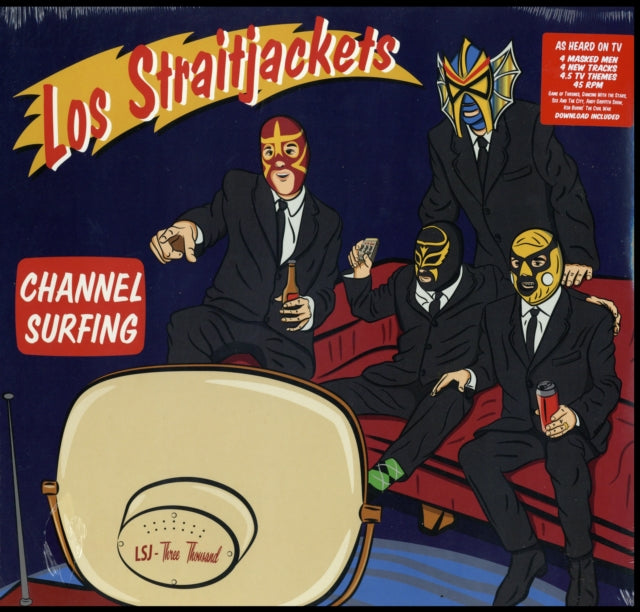 LOS STRAITJACKETS | CHANNEL SURFING (DL  CARD) | VINYL RECORD (LP)