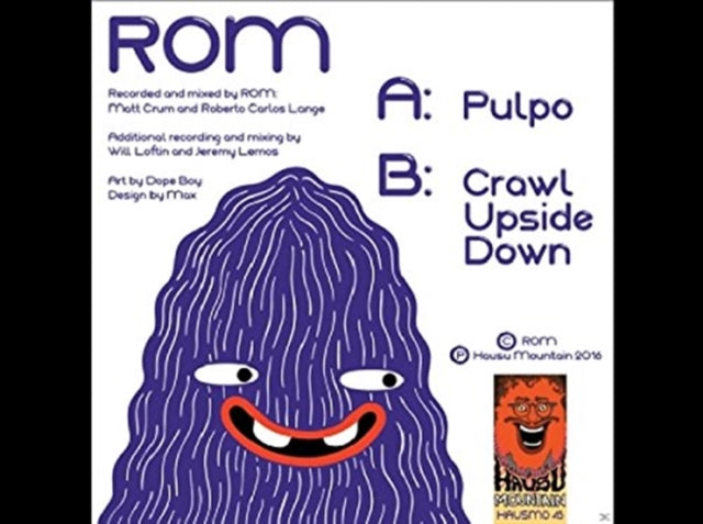ROM | PULPO / CRAWL UPSIDE DOWN | 7IN VINYL