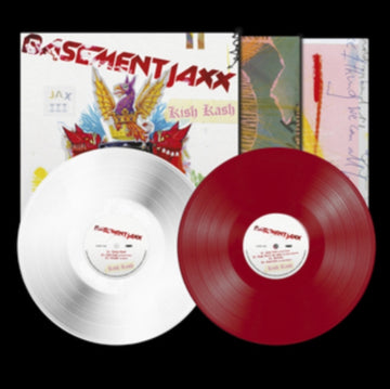 BASEMENT JAXX | KISH KASH (RED & WHITE VINYL/2LP) | VINYL RECORD (LP)