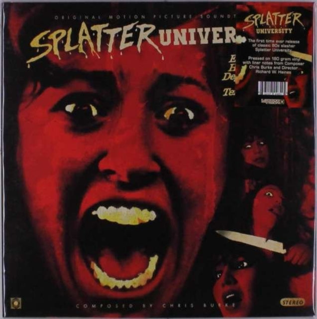 BURKE, CHRIS | SPLATTER UNIVERSITY (BLOOD SPLATTER VINYL/DL CODE) | VINYL RECORD (LP)