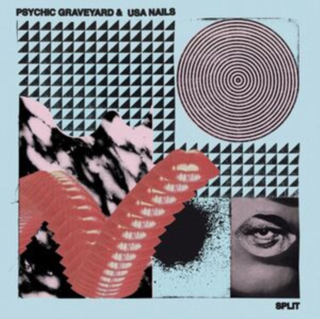 PSYCHIC GRAVEYARD & USA NAILS | SPLIT (RANDOM COLOR VINYL) | VINYL RECORD (LP)