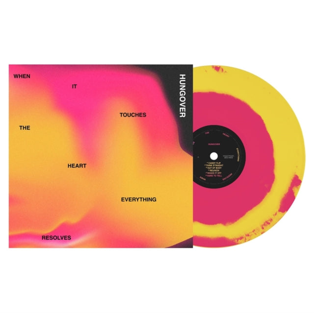 HUNGOVER | WHEN IT TOUCHES THE HEART, EVERYTHING RESOLVES (CANARY YELLOW/NEON PINK SMASH VINYL) | VINYL RECORD (LP)