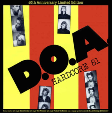 HARDCORE '81 (YELLOW VINYL/40TH ANNIVERSARY) | VINYL RECORD (LP)