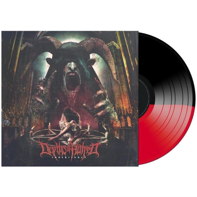 DEPTHS OF HATRED | INHERITANCE (HALF BLACK & HALF RED VINYL) | VINYL RECORD (LP)