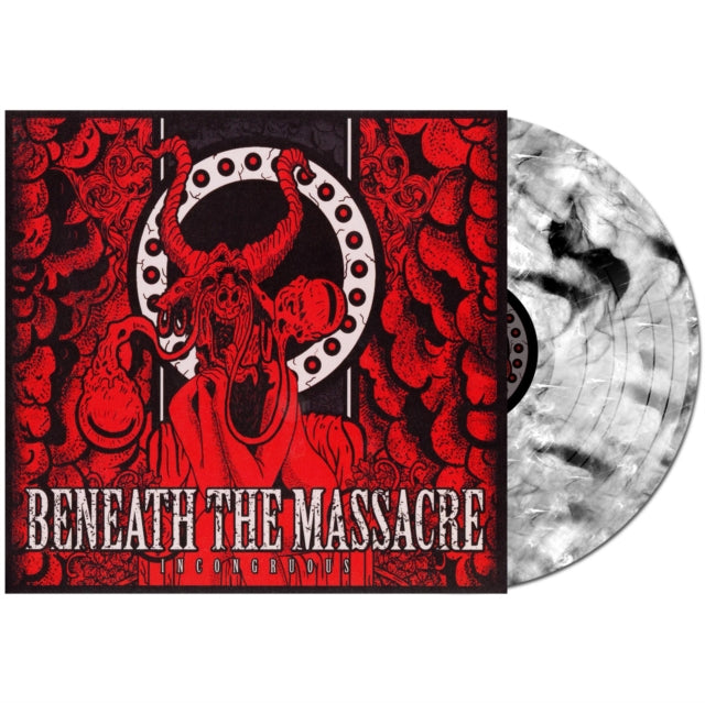 BENEATH THE MASSACRE | INCONGRUOUS (WHITE W/ BLACK SWIRL VINYL) | VINYL RECORD (LP)