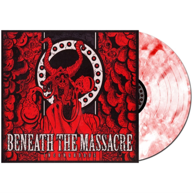 BENEATH THE MASSACRE | INCONGRUOUS (WHITE W/ RED SWIRL VINYL) | VINYL RECORD (LP)