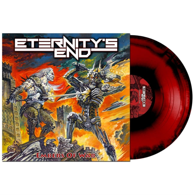 ETERNITY'S END | EMBERS OF WAR (RED W/ BLACK MARBLED VINYL) | VINYL RECORD (LP)