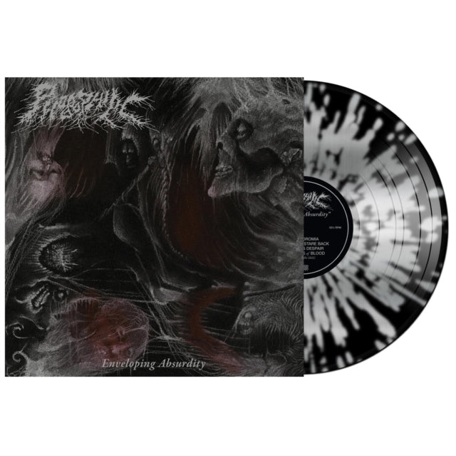 PHOBOPHILIC | ENVELOPING ABSURDITY (BLACK W/ SILVER SPLATTER VINYL) | VINYL RECORD (LP)