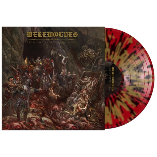 WEREWOLVES | FROM THE CAVE TO THE GRAVE (RED W/ GOLD & BLACK SPLATTER VINYL) | VINYL RECORD (LP)