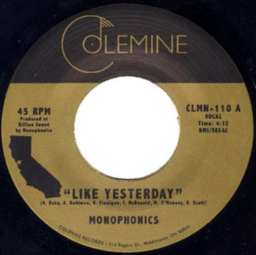 MONOPHONICS | LIKE YESTERDAY / DESTRUMENTS FREEDOM | 7IN VINYL