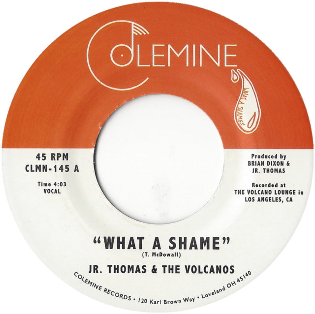 JR. THOMAS & THE VOLCANOS | WHAT A SHAME / BRIAN WILSON | 7IN VINYL