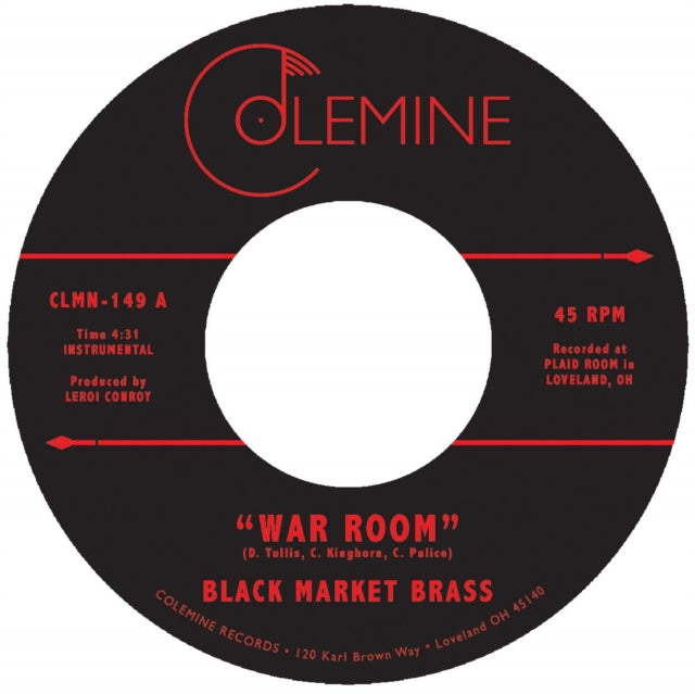 BLACK MARKET BRASS | WAR ROOM B/W INTO THE THICK | 7IN VINYL