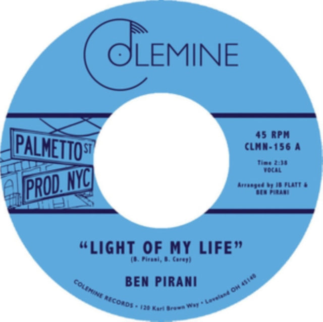 PIRANI, BEN | LIGHT OF MY LIFE / DREAMIN'S FOR FREE | 7IN VINYL