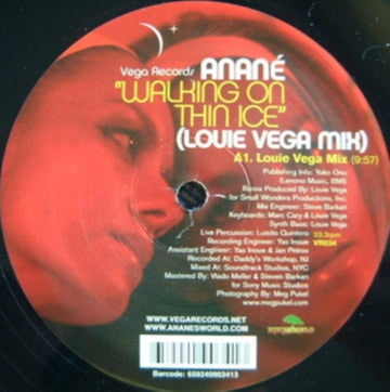 WALKING ON THIN ICE (LOUIE VEGA MIX) | VINYL RECORD (LP)