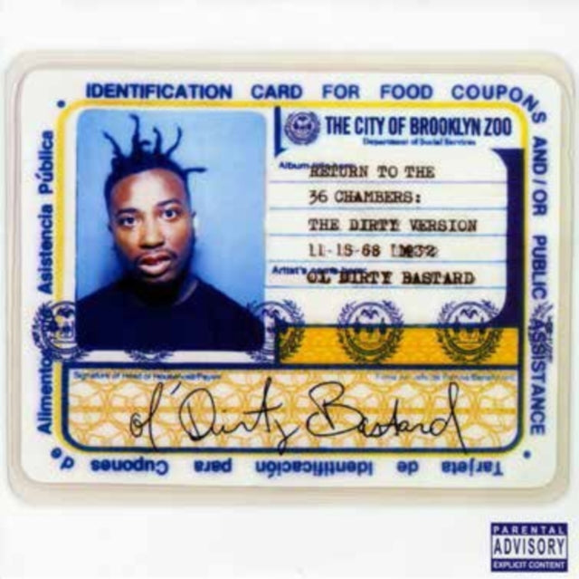 OLâ€™ DIRTY BASTARD | RETURN TO THE 36 CHAMBERS: THE DIRTY VERSION (2LP) | VINYL RECORD (LP)