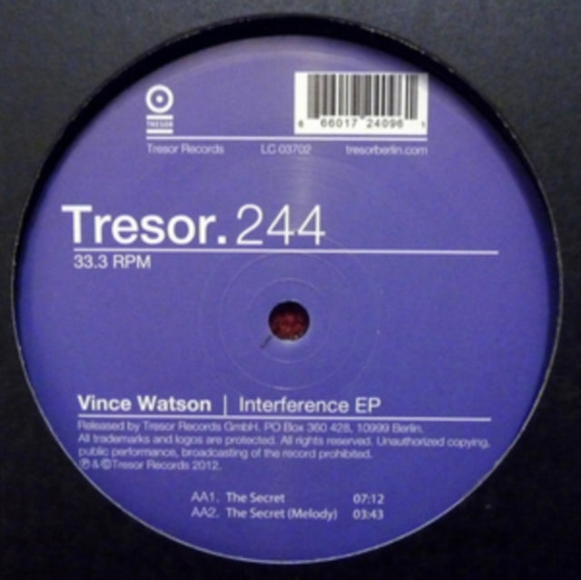 WATSON, VINCE | INTERFERENCE (EP) | 12IN VINYL