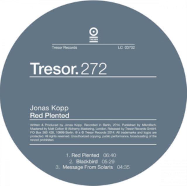 KOPP, JONAS | RED PLENTED EP | 12IN VINYL