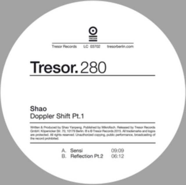 SHAO | DOPPLER SHIFT PT.1 | 12IN VINYL