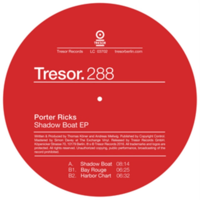 PORTER RICKS | SHADOW BOAT EP | 12IN VINYL
