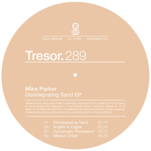 PARKER, MIKE | DISINTEGRATING SAND EP | 12IN VINYL