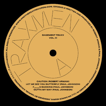 TRAXMEN | BASEMENT TRAXX VOL. III | 12IN VINYL