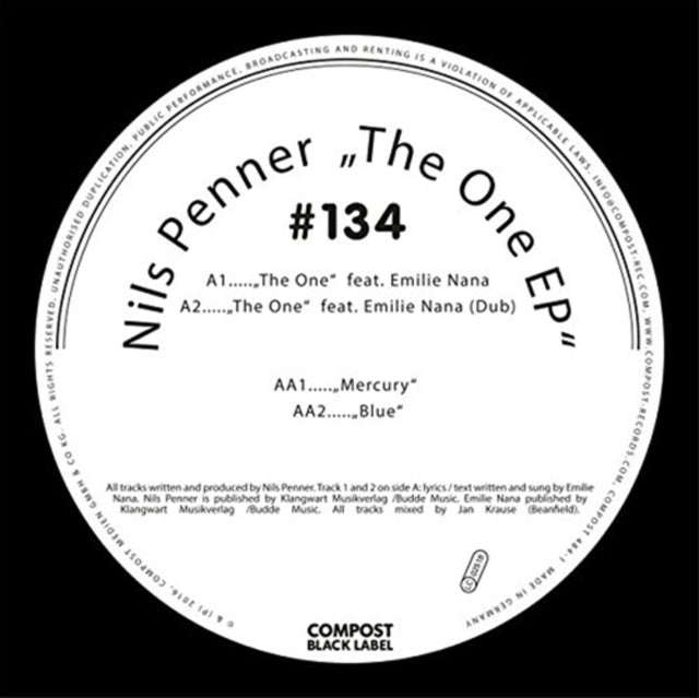 PENNER, NILS | ONE EP | 12IN VINYL