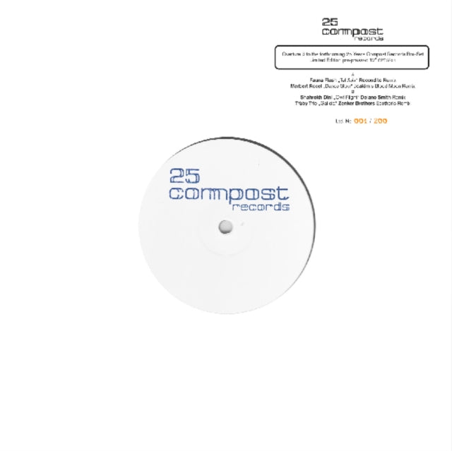 VARIOUS ARTISTS | 25 COMPOST RECORDS - OVERTURE 3 | 12IN VINYL