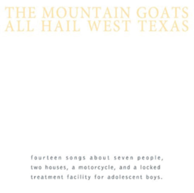 MOUNTAIN GOATS | ALL HAIL WEST TEXAS | VINYL RECORD (LP)