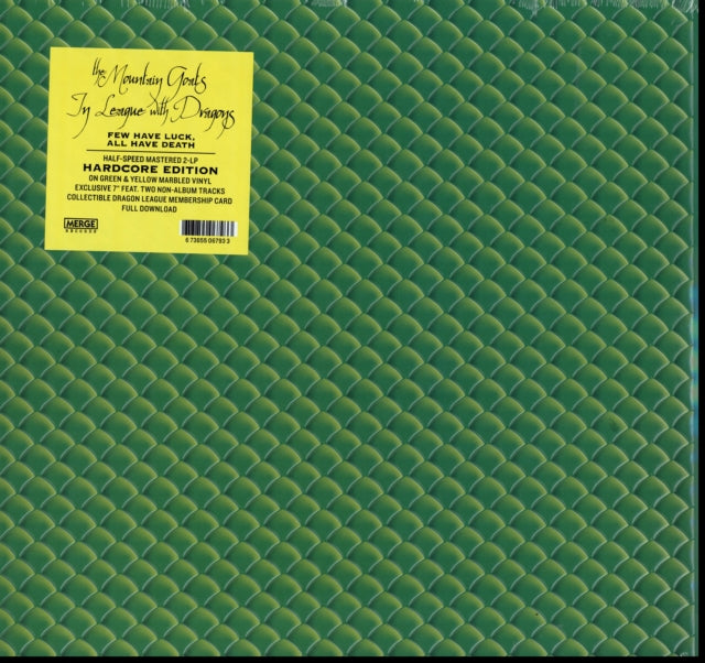 MOUNTAIN GOATS | IN LEAGUE WITH DRAGONS (HARDCORE EDITION/2LP/YELLOW/GREEN MARBLE VINYL/7 INCH/DL CODE) | VINYL RECORD (LP)