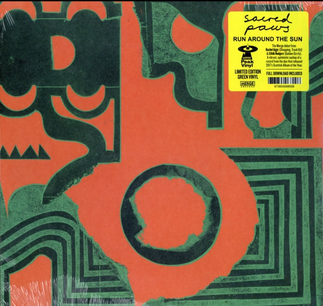 SACRED PAWS | RUN AROUND THE SUN (GREEN VINYL/DL CODE) | VINYL RECORD (LP)