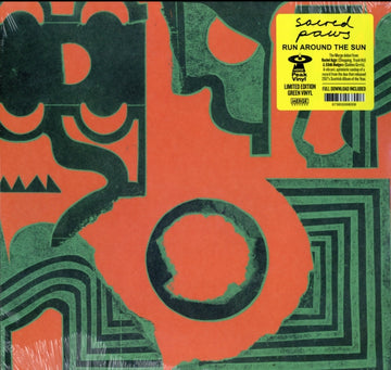 SACRED PAWS | RUN AROUND THE SUN (GREEN VINYL/DL CODE) | VINYL RECORD (LP)