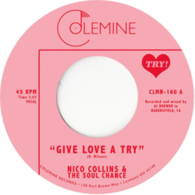 COLLINS, NICO & THE SOUL CHANCE | GIVE LOVE A TRY | 7IN VINYL