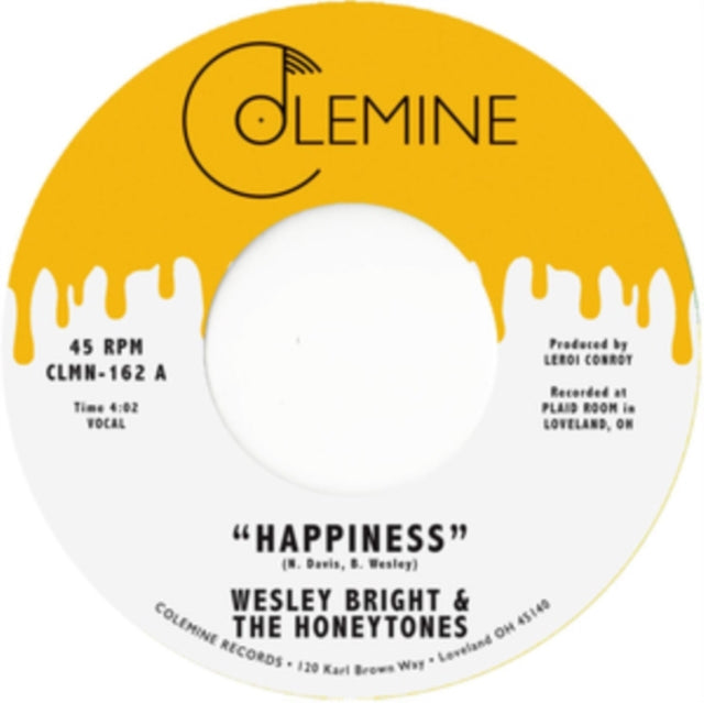 BRIGHT, WESLEY & THE HONEYTONES | HAPPINESS | 7IN VINYL