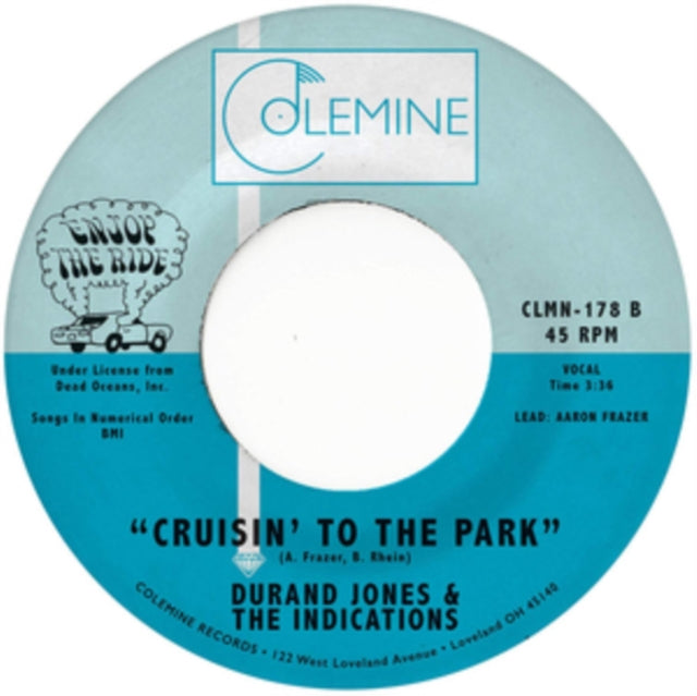 JONES, DURAND & THE INDICATIONS | MORNING IN AMERICA B/W CRUISIN' TO THE PARK | 7IN VINYL