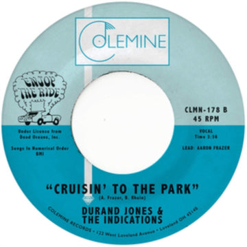 JONES, DURAND & THE INDICATIONS | MORNING IN AMERICA B/W CRUISIN' TO THE PARK | 7IN VINYL